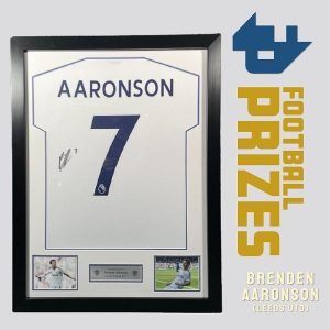 Leeds United Aaronson Framed Shirt