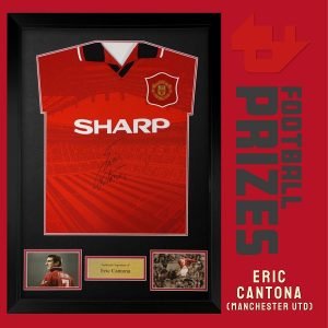 Man Utd Eric Cantona front signed 1