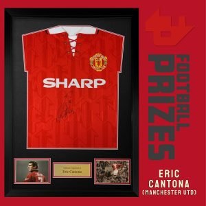 Man Utd Eric Cantona front signed 2