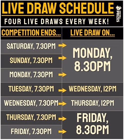FP Live Draw Schedule