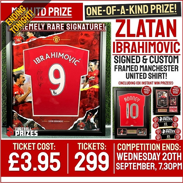 Zlatan Ibrahimovic Signed Manchester United Shirt