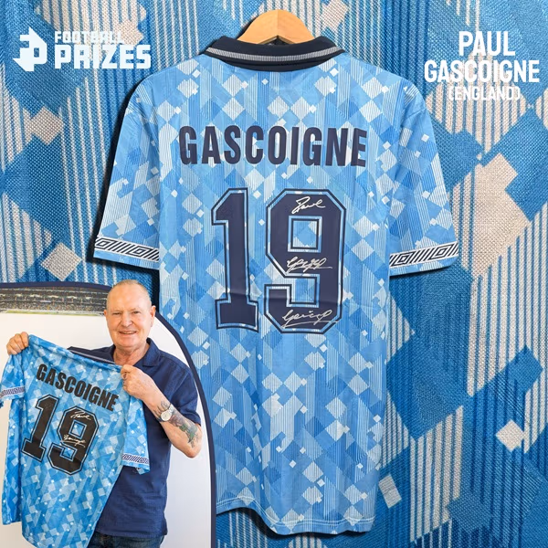 PAUL GASCOIGNE SHOP England World Cup THIRD 90 2
