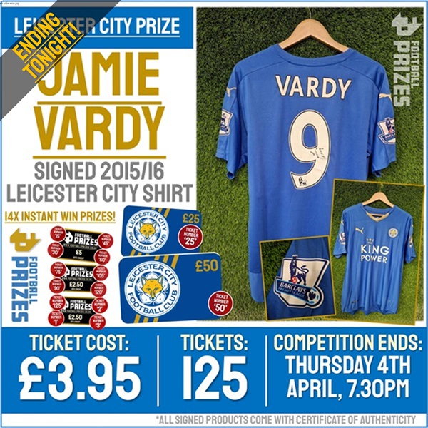 Jamie Vardy Leicester City Shirt