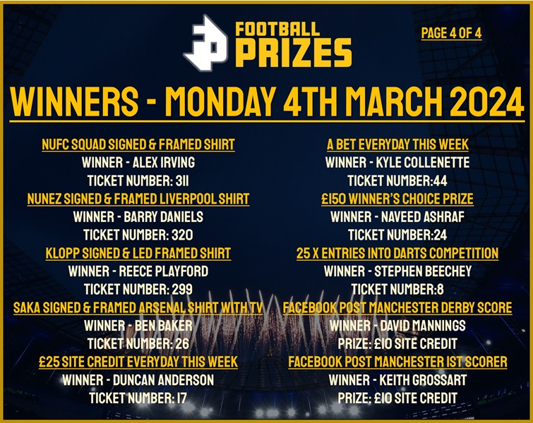 Monday 4th March 4