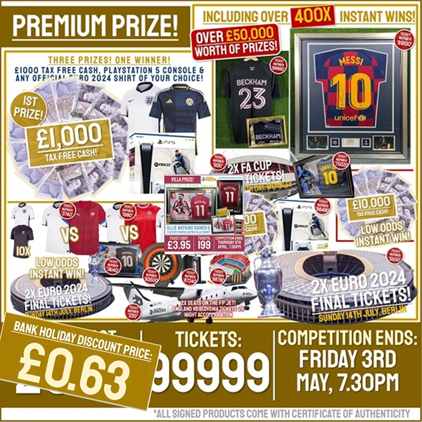 Biggest Ever 79p Competition! Win a Share of over £50,000 Worth of Prizes for just 79p! (Including over 450x Instant Win Prizes!)
