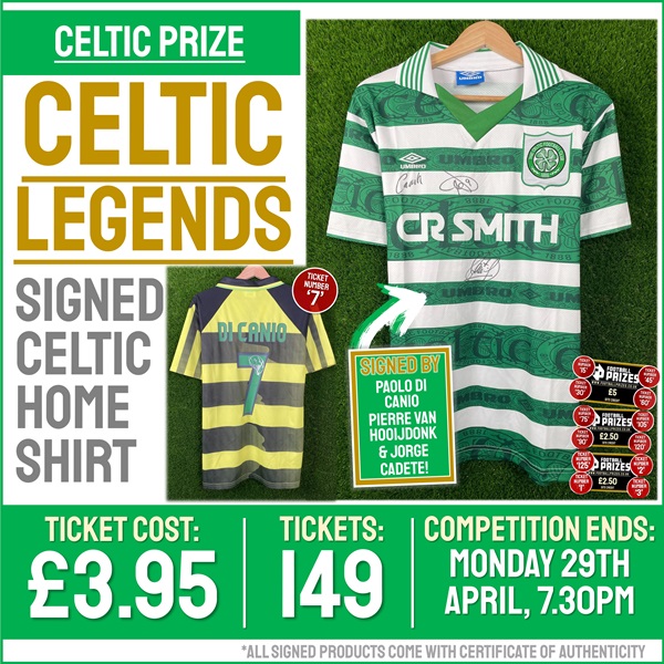 Celtic Competition! Multi-Signed Celtic Home Shirt! (Plus THIRTEEN Instant Win Prizes!)