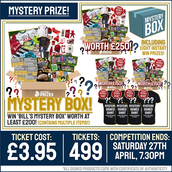Premium Mystery Box Competition! Win A Mystery Box worth at least £200! (Plus EIGHT Star Instant Win Mystery Prizes!)