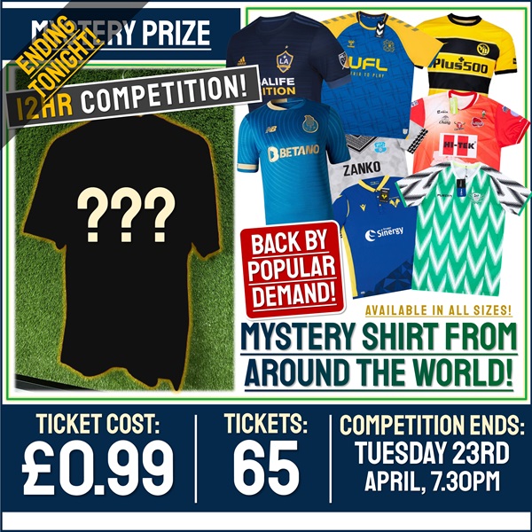 12-HOUR Competition! Mystery Classic Shirt From Around the World! (ALL Sizes Available!)