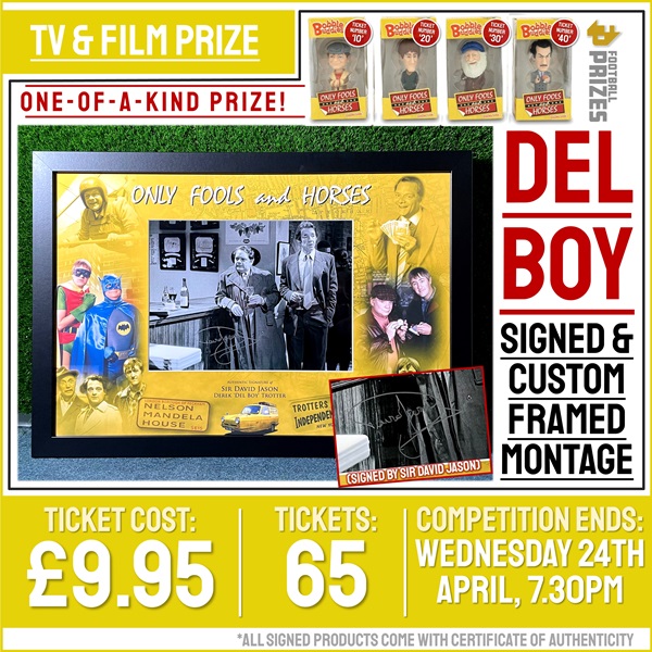 Entertainment Prize! Only Fools & Horses signed & custom framed montage! (signed by David Jason)