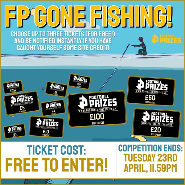 FREE TO ENTER! ‘Gone Fishing’! Select THREE Numbers to see if you can catch your Daily Free Credit!