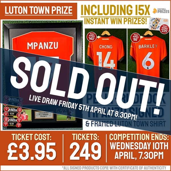 Luton triple signed shirts