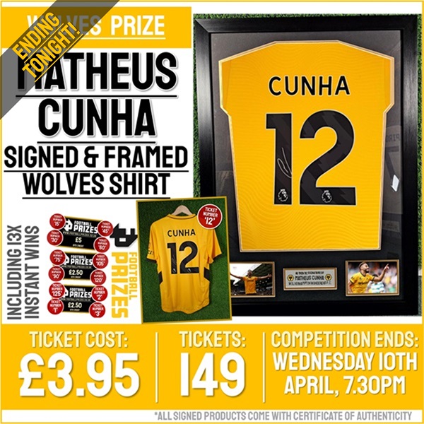 Matheus Cunha Signed WOlves