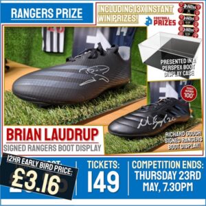 Brian Laudrup Signed Boot Display