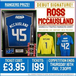 FP199 Ross McCausland Signed Rangers Shirt