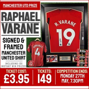 Fp149 Raphael Varane Signed Manchester Utd Shirt