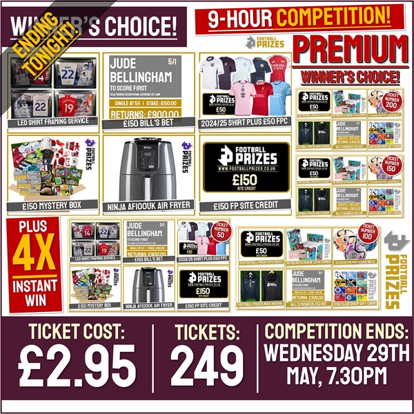 NINE-HOUR Competition! Quadruple Chance! Win a £150 Prize of Your Choice! (PLUS 3x Instant Win Prizes!)