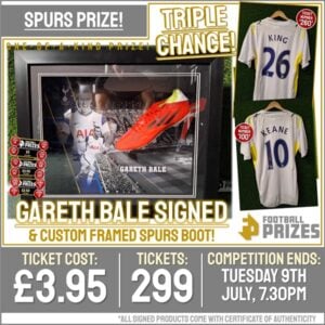 FP299 Gareth Bale Signed Spurs boot