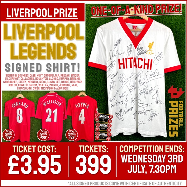 Liverpool Competition! Legends multi-signed Liverpool shirt! (Plus ...