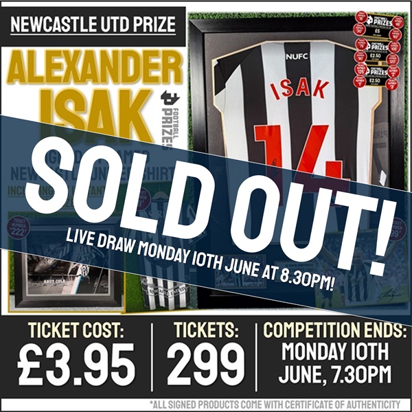 Isak Signed NUFC Shirt