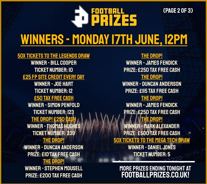 Monday 17th June 2