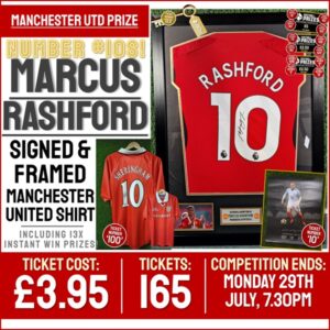 FP165 Rashford Signed Manchester Utd Shirt