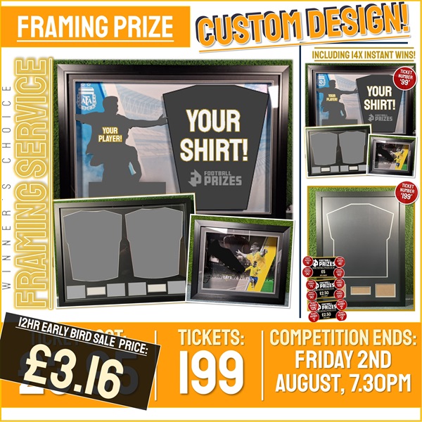 Premium Framing Competition! Win a Premium Framing Service of your choice! (Plus 14x Instant Win Prizes)