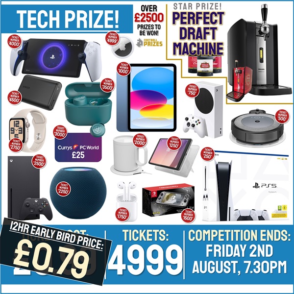 Biggest Ever 99p Mega Tech Competition! Win a share of over £2500 worth of tech prizes! (Including 20x Instant Win Prizes!)