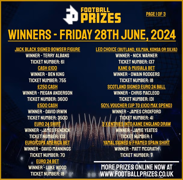 FRIDAY 28TH JUNE
