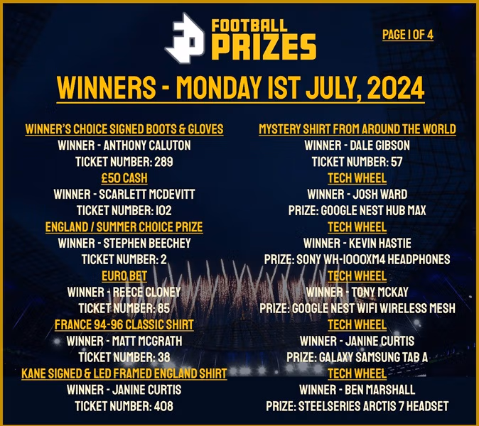 MONDAY 1ST JULY 1