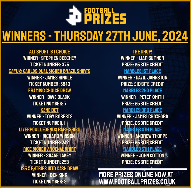 THURSDAY 27TH JUNE