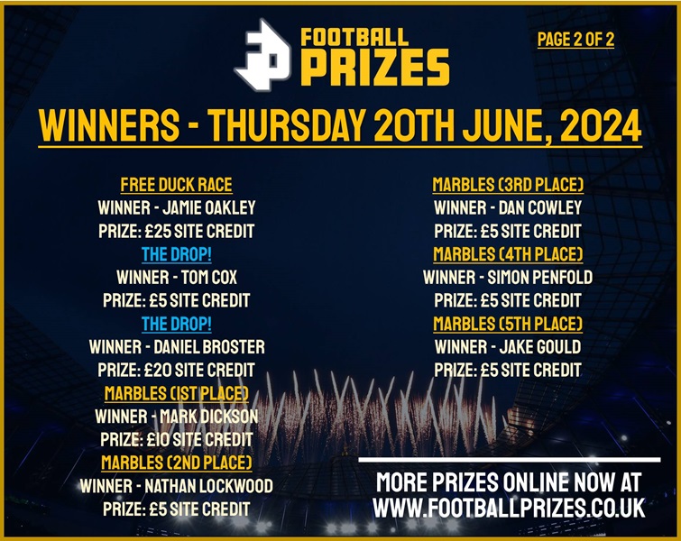 Thursday 20th June 2