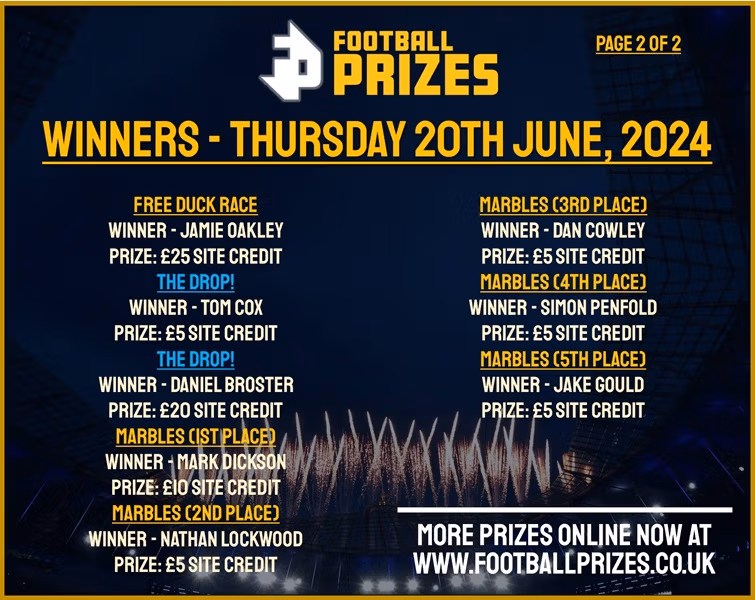 Thursday 20th June 2