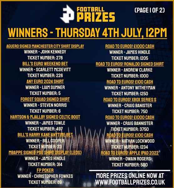 Thursday Midday Winners 1