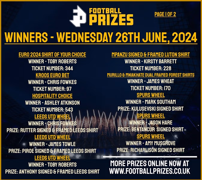 WEDNESDAY 26TH JUNE 1