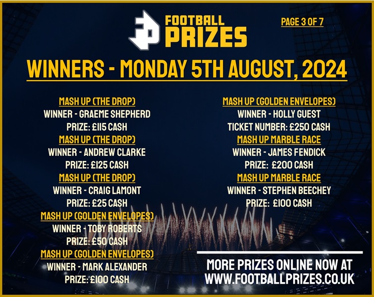 Monday 5th August 3