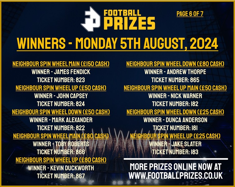 Monday 5th August 6