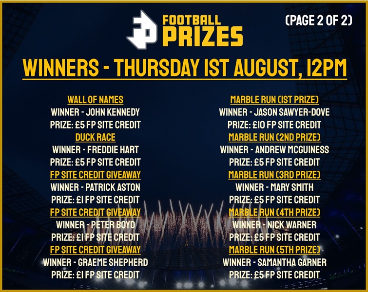 Thursday 1st August 2