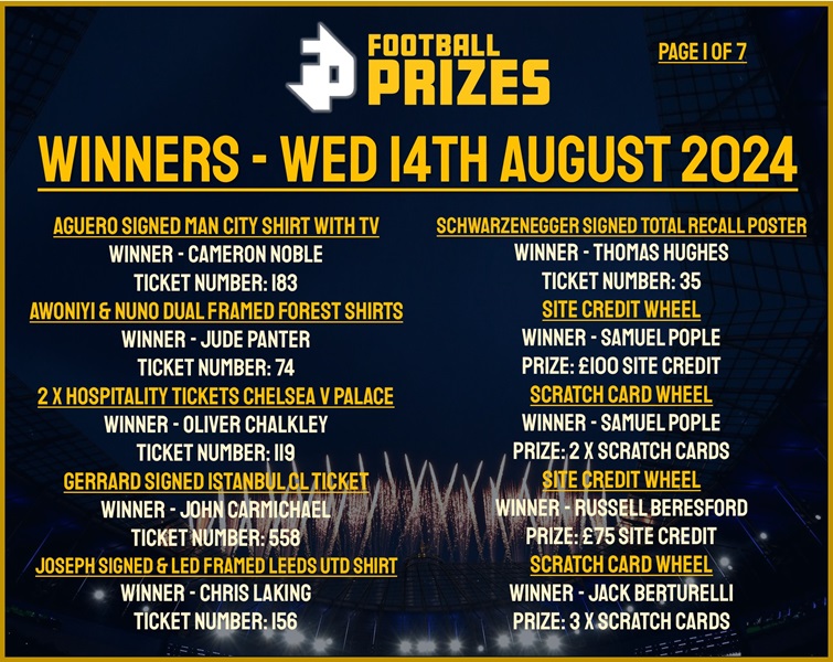Wednesday 14th August 1