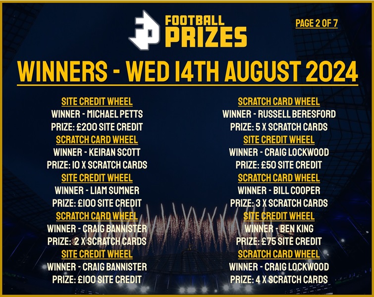 Wednesday 14th August 2