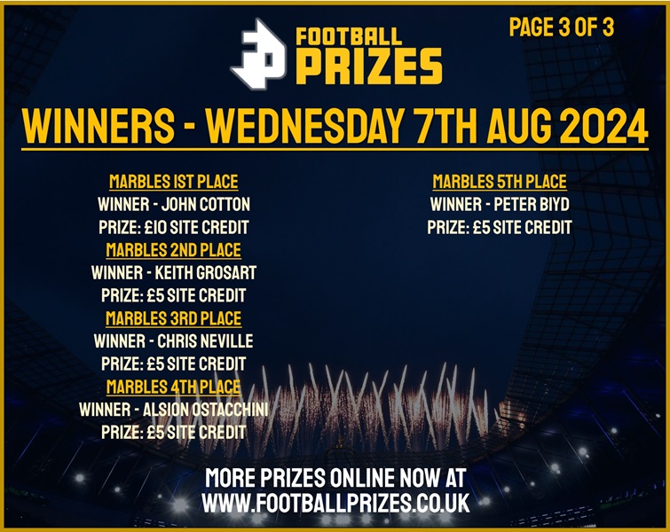 Wednesday 7th August 3