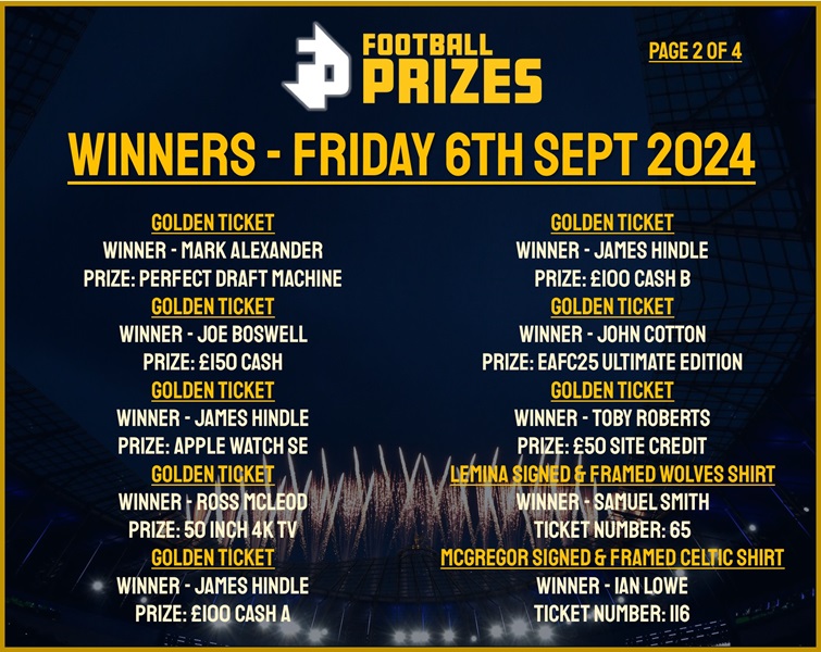 Friday 6th September 2