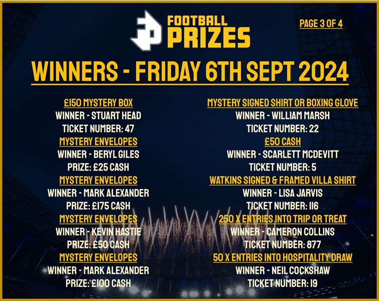 Friday 6th September 3