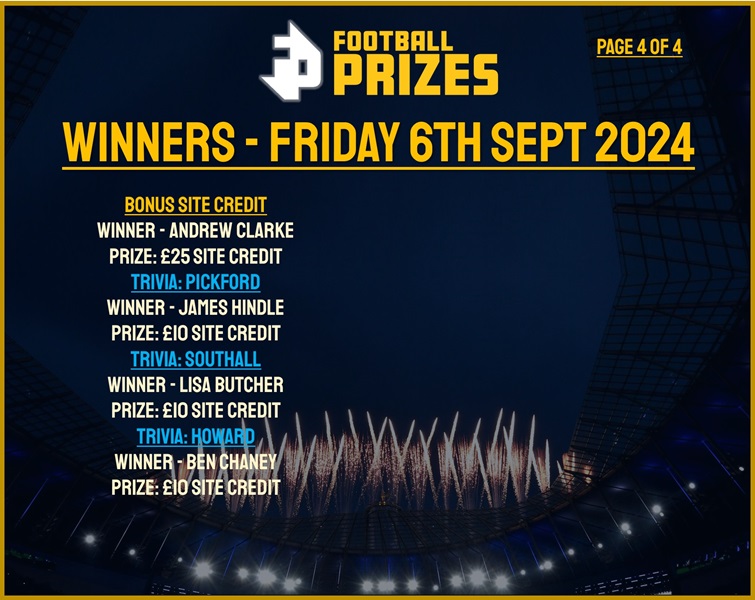 Friday 6th September 4