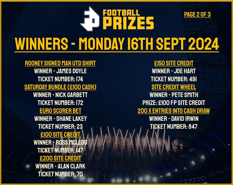 Monday 16th September 2