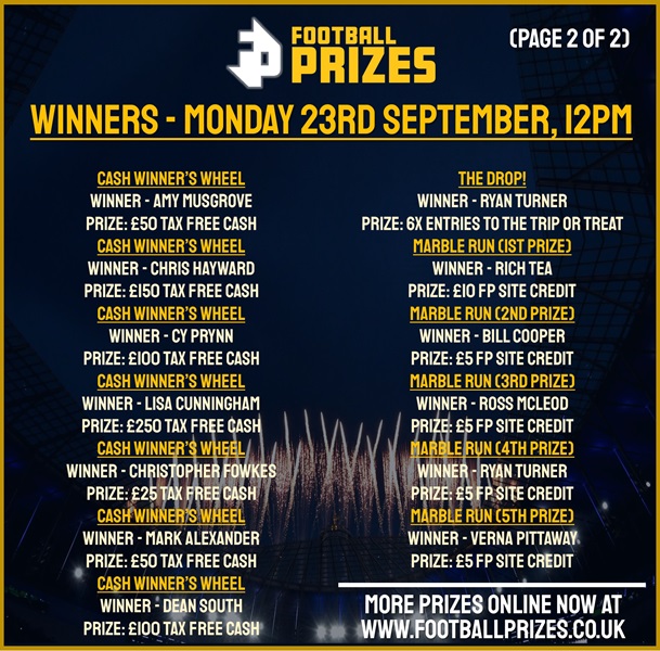 Monday 23rd September 2