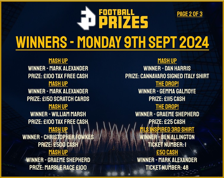 Monday 9th September 2