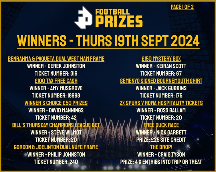 Thursday 19th August 1