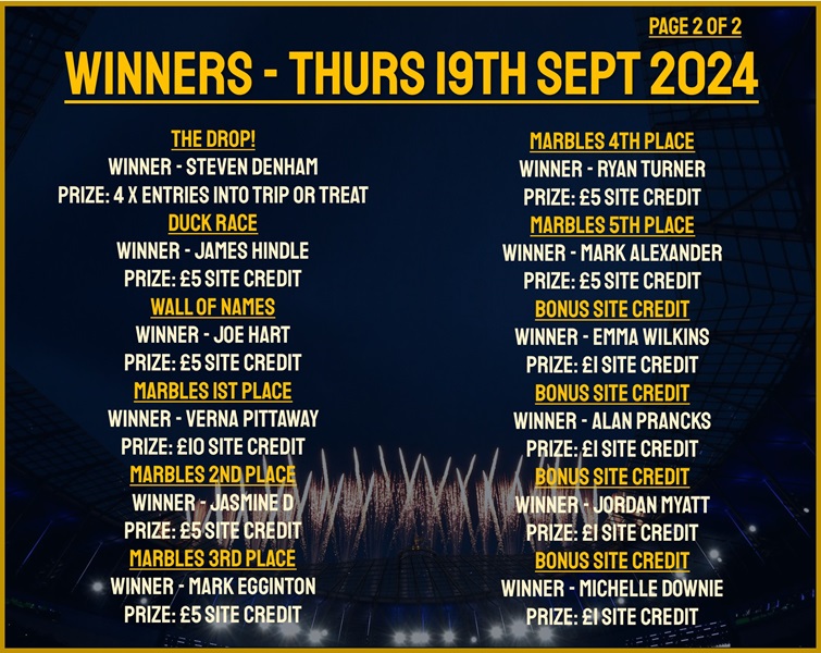 Thursday 19th August 2