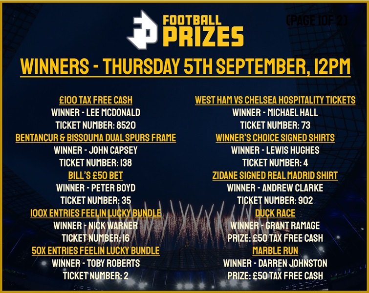 Thursday 5th September 1