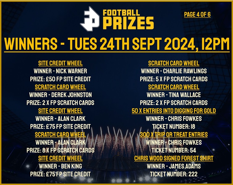 Tuesday 24th September 4